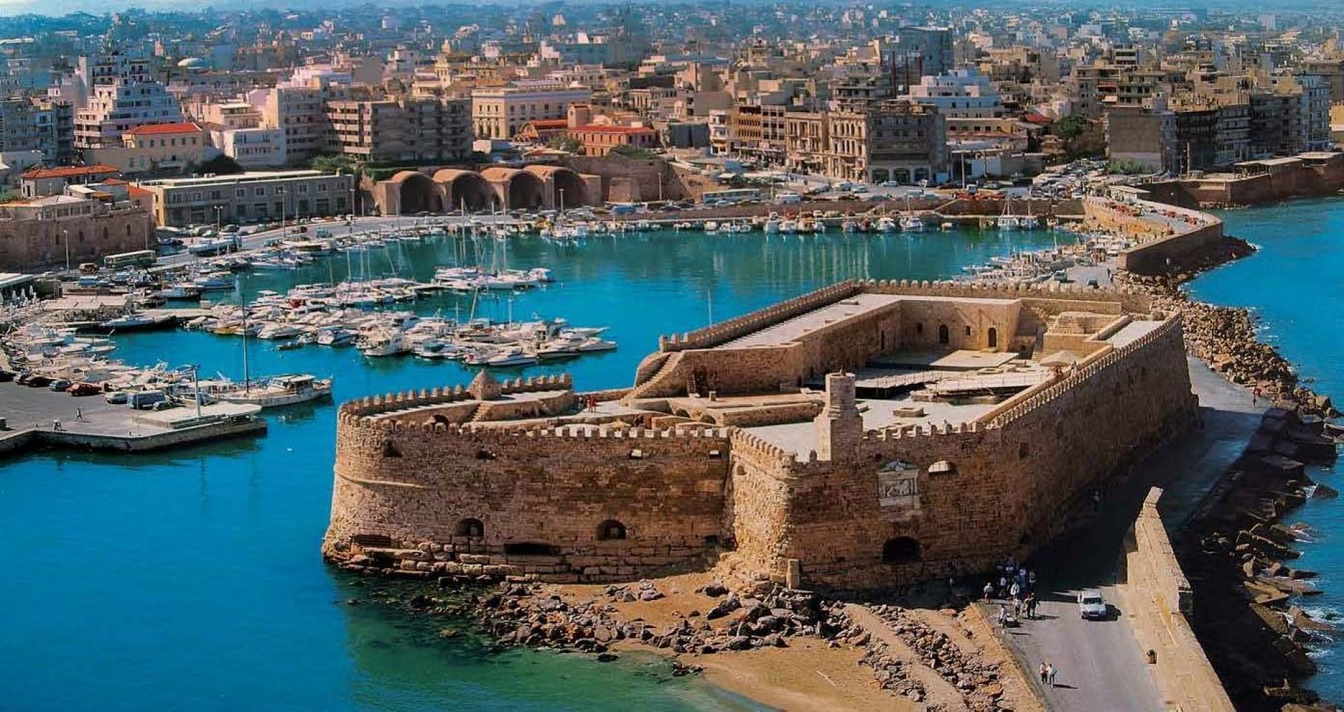 Heraklion harbour and Koules fortress